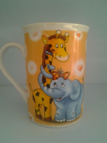 Canecas de Animais - A Girafa e o Elefante