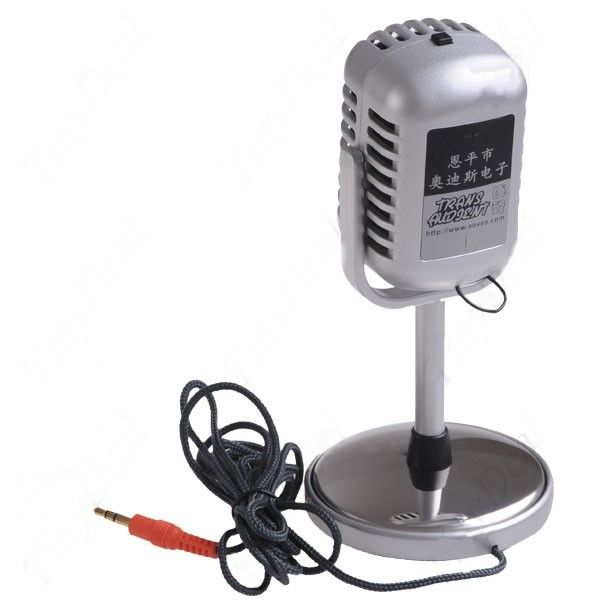 Microfone retro de rádio